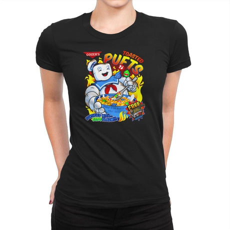 Toasted Puffs Exclusive - Womens Premium T-Shirts RIPT Apparel Small / Black