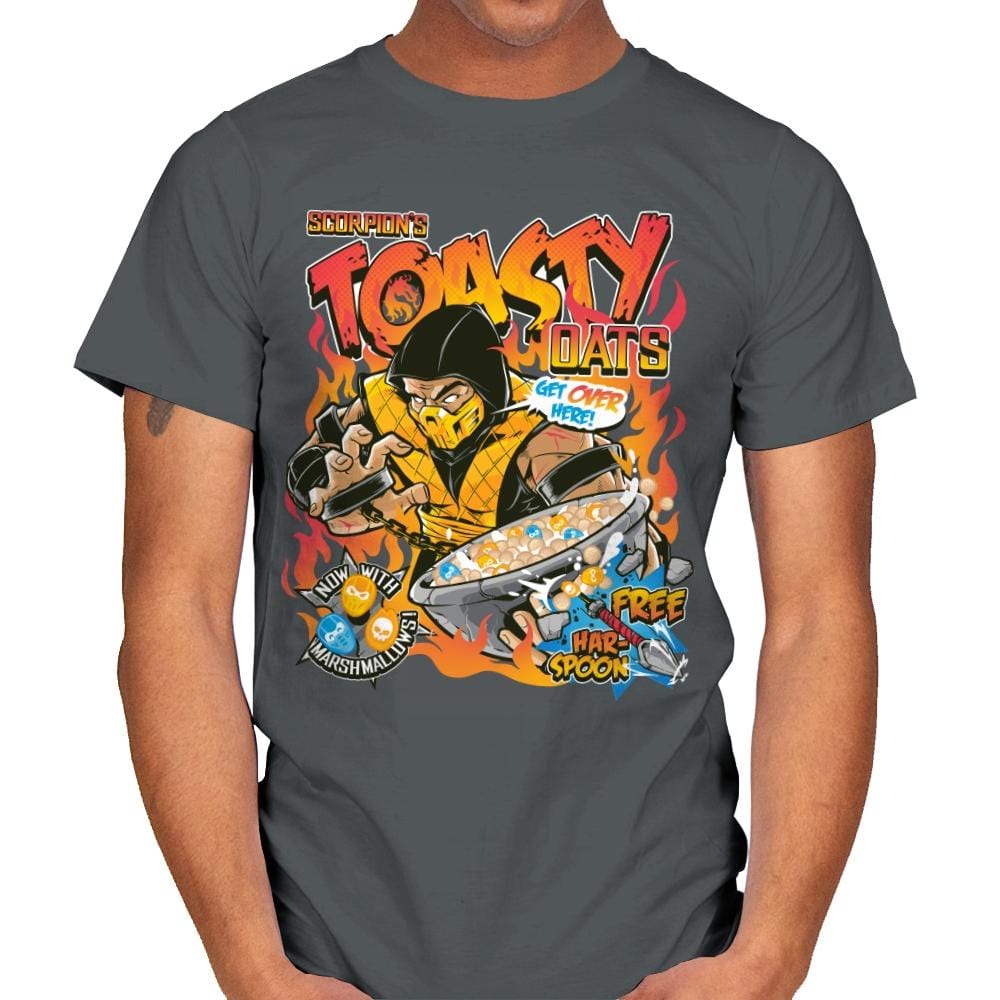 Toasty Oats - Anytime - Mens T-Shirts RIPT Apparel Small / Charcoal