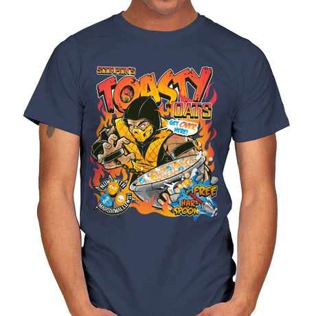 Toasty Oats - Anytime - Mens T-Shirts RIPT Apparel Small / Navy