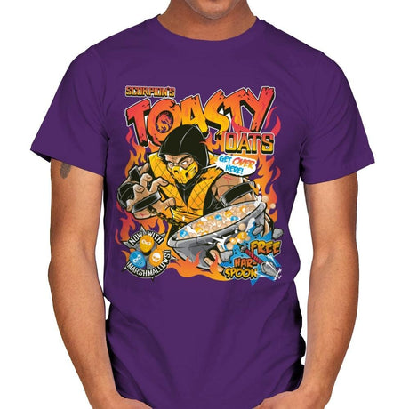 Toasty Oats - Anytime - Mens T-Shirts RIPT Apparel Small / Purple