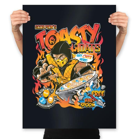 Toasty Oats - Anytime - Prints Posters RIPT Apparel 18x24 / Black