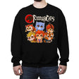 Toddler Cats - Crew Neck Sweatshirt Crew Neck Sweatshirt RIPT Apparel Small / Black