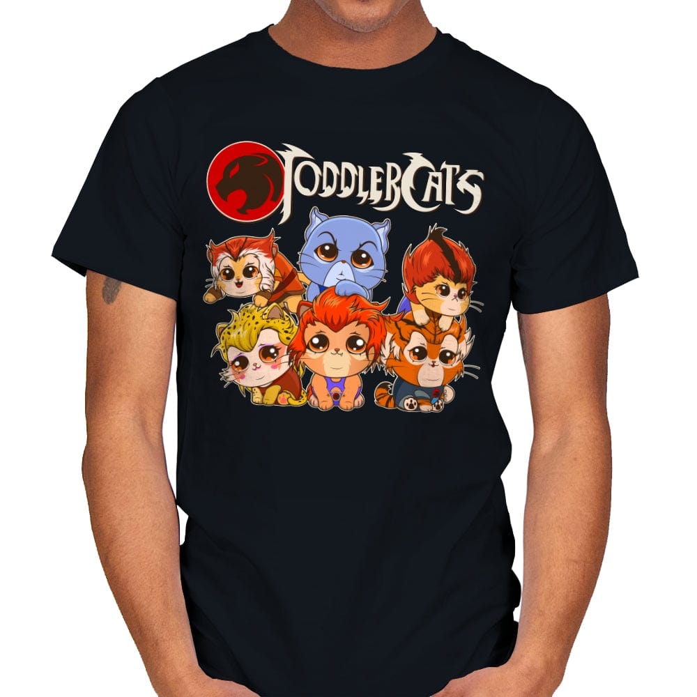 Toddler Cats - Mens T-Shirts RIPT Apparel Small / Black
