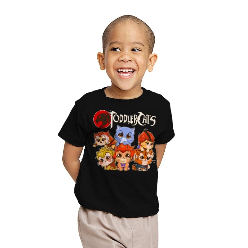 Toddler Cats - Youth T-Shirts RIPT Apparel X-small / Black