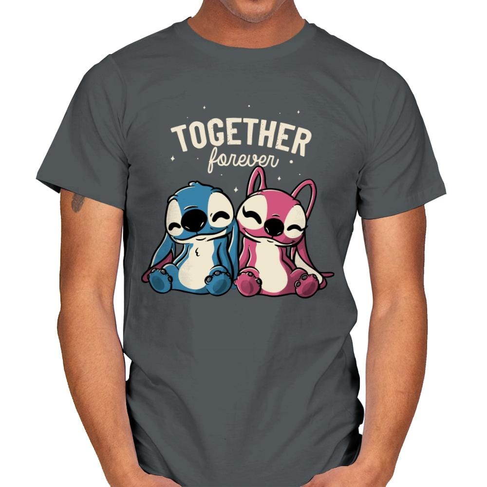 Together Forever - Mens T-Shirts RIPT Apparel Small / Charcoal