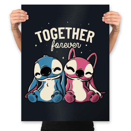 Together Forever - Prints Posters RIPT Apparel 18x24 / Black