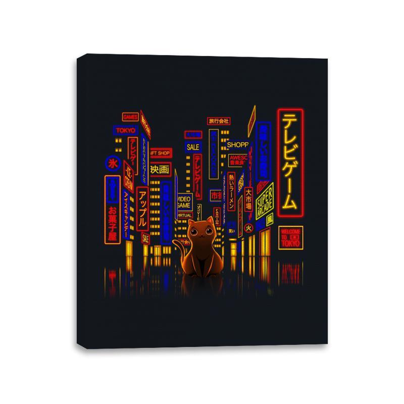 Tokyo Adventure - Canvas Wraps Canvas Wraps RIPT Apparel 11x14 / Black