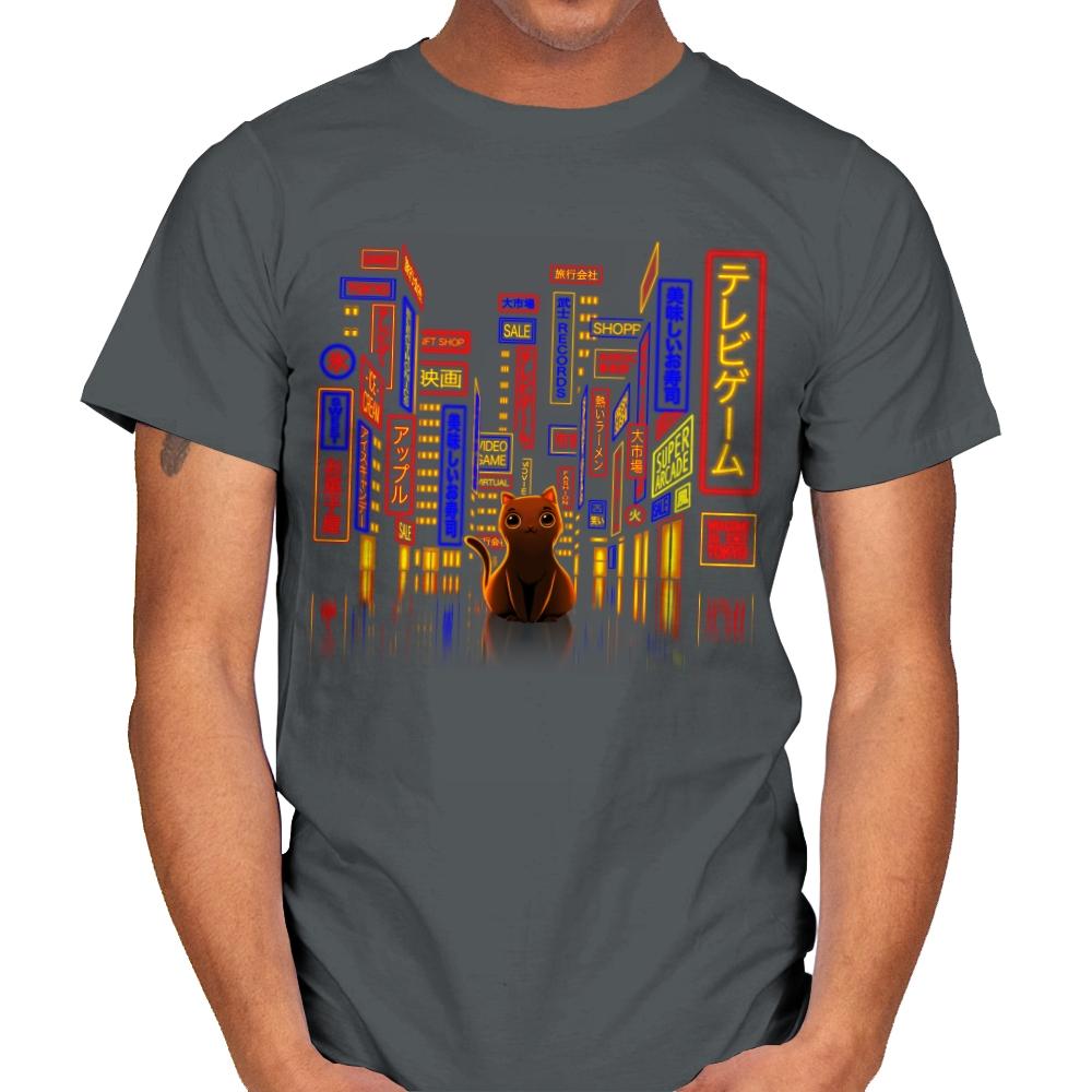Tokyo Adventure - Mens T-Shirts RIPT Apparel Small / Charcoal