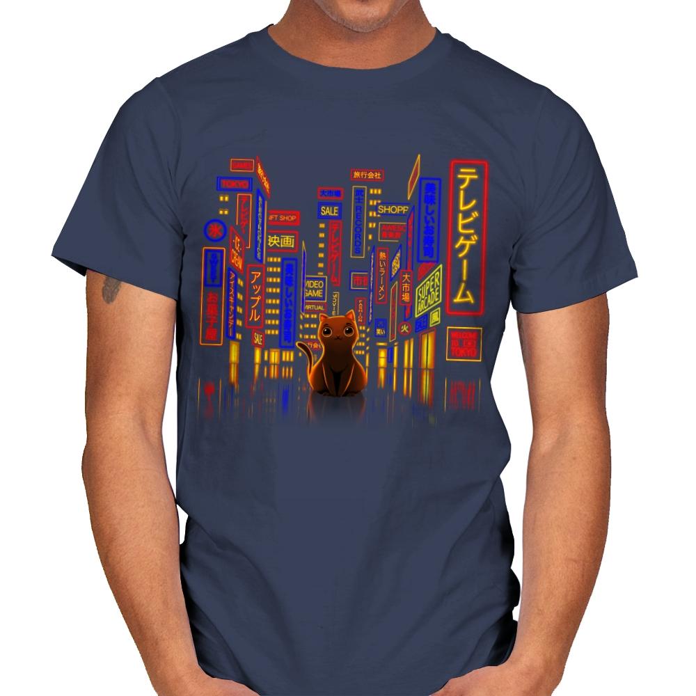 Tokyo Adventure - Mens T-Shirts RIPT Apparel Small / Navy