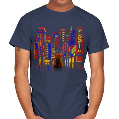 Tokyo Adventure - Mens T-Shirts RIPT Apparel Small / Navy