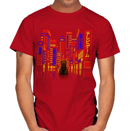 Tokyo Adventure - Mens T-Shirts RIPT Apparel Small / Red