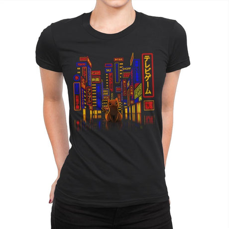 Tokyo Adventure - Womens Premium T-Shirts RIPT Apparel Small / Black