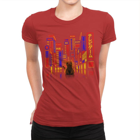 Tokyo Adventure - Womens Premium T-Shirts RIPT Apparel Small / Red