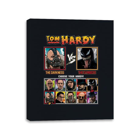 Tom Hardy Fighter - Canvas Wraps Canvas Wraps RIPT Apparel 11x14 / Black
