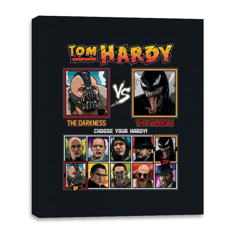 Tom Hardy Fighter - Canvas Wraps Canvas Wraps RIPT Apparel 16x20 / Black