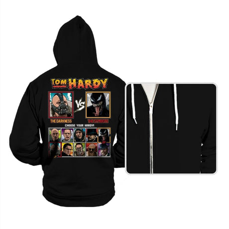 Tom Hardy Fighter - Hoodies Hoodies RIPT Apparel Small / Black