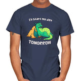 Tomorrow is a New Day - Mens T-Shirts RIPT Apparel Small / Navy