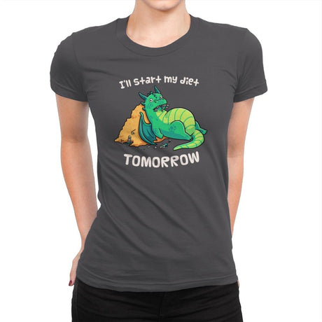 Tomorrow is a New Day - Womens Premium T-Shirts RIPT Apparel Small / Heavy Metal