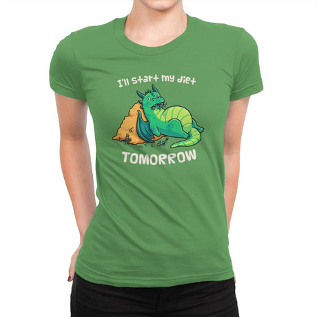 Tomorrow is a New Day - Womens Premium T-Shirts RIPT Apparel Small / Kelly