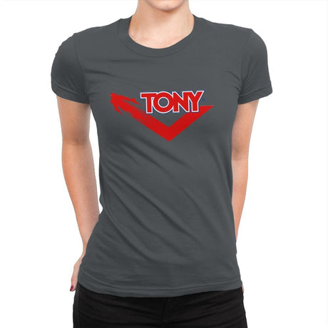 Tony - Womens Premium T-Shirts RIPT Apparel Small / Heavy Metal