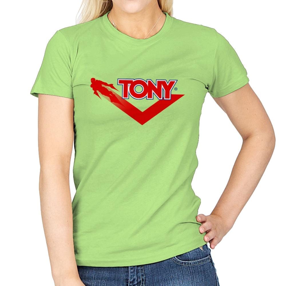 Tony - Womens T-Shirts RIPT Apparel Small / Mint Green