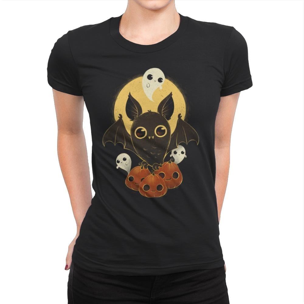 Too Cute To Scare! - Womens Premium T-Shirts RIPT Apparel Small / Black