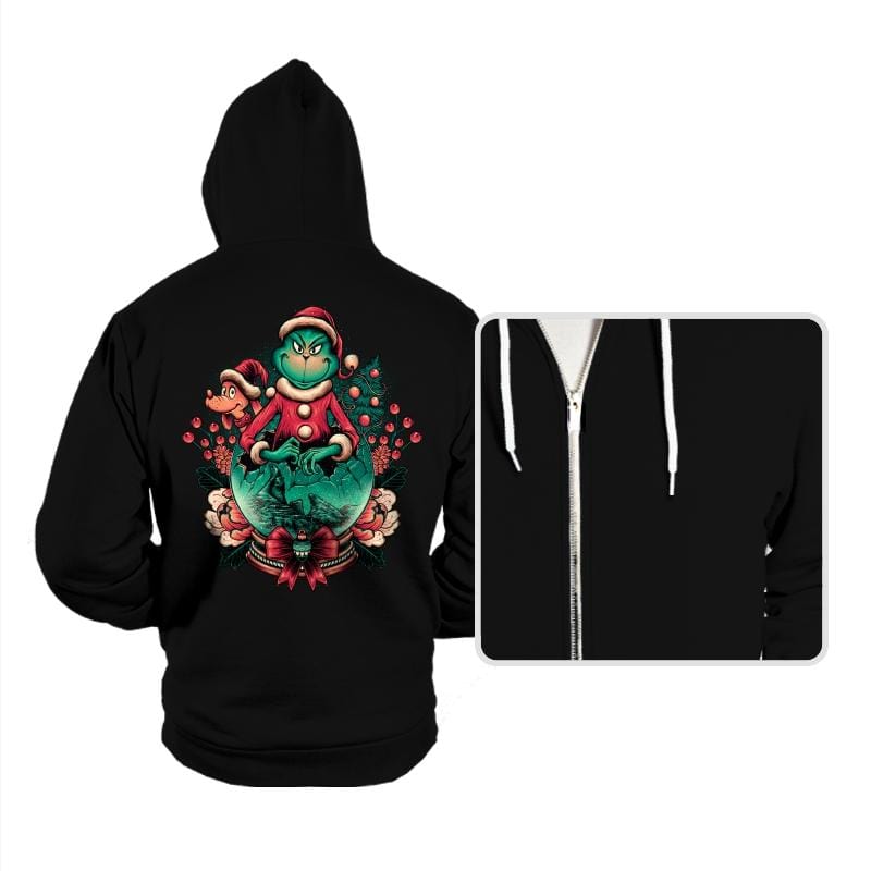 Too Grumpy for Christmas - Hoodies Hoodies RIPT Apparel Small / Black