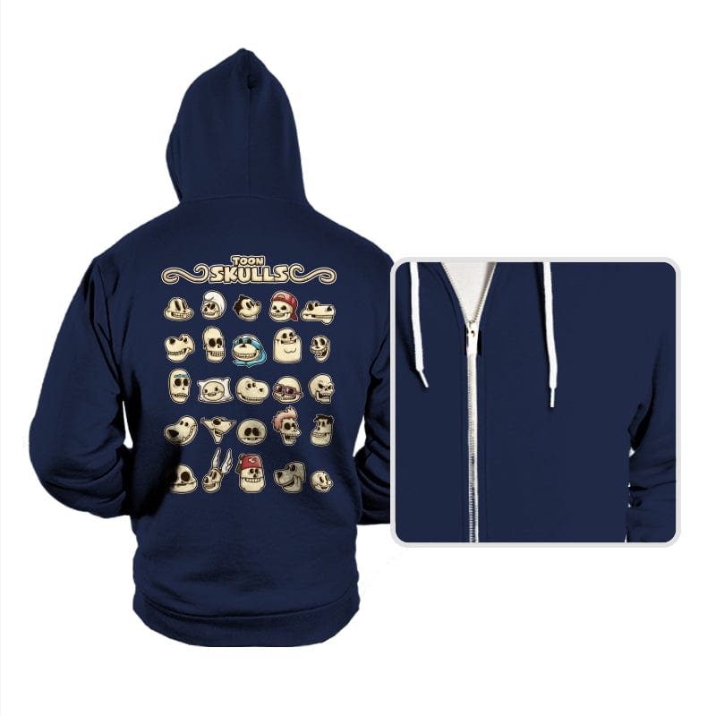 Toon Skulls - Hoodies Hoodies RIPT Apparel Small / Navy