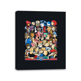 Toon VS Toon - Canvas Wraps Canvas Wraps RIPT Apparel 11x14 / Black