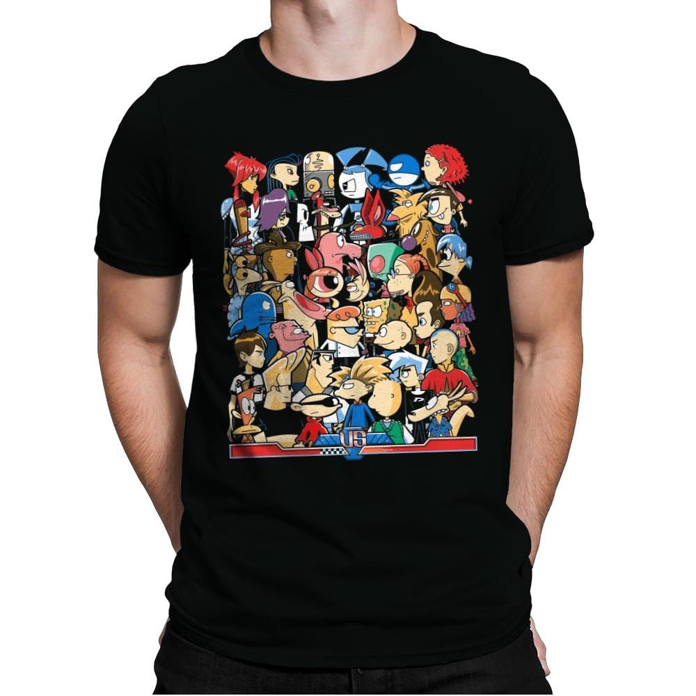 Toon VS Toon - Mens Premium T-Shirts RIPT Apparel Small / Black