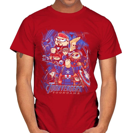 Toongame - Anytime - Mens T-Shirts RIPT Apparel Small / Red