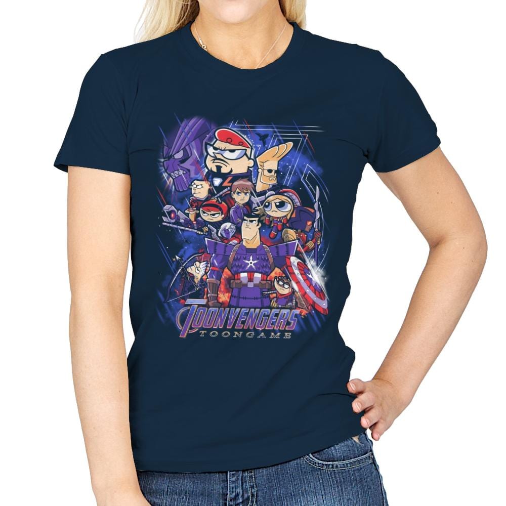 Toongame - Anytime - Womens T-Shirts RIPT Apparel Small / Navy