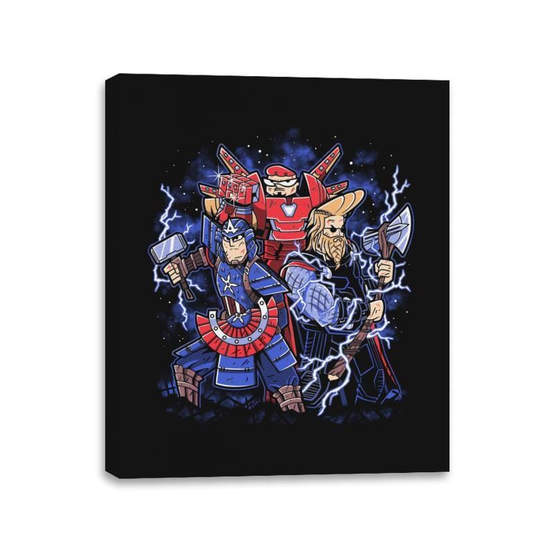 Toonvengers Trinity - Canvas Wraps Canvas Wraps RIPT Apparel 11x14 / Black