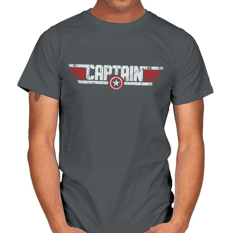 Top Captain - Mens T-Shirts RIPT Apparel Small / Charcoal