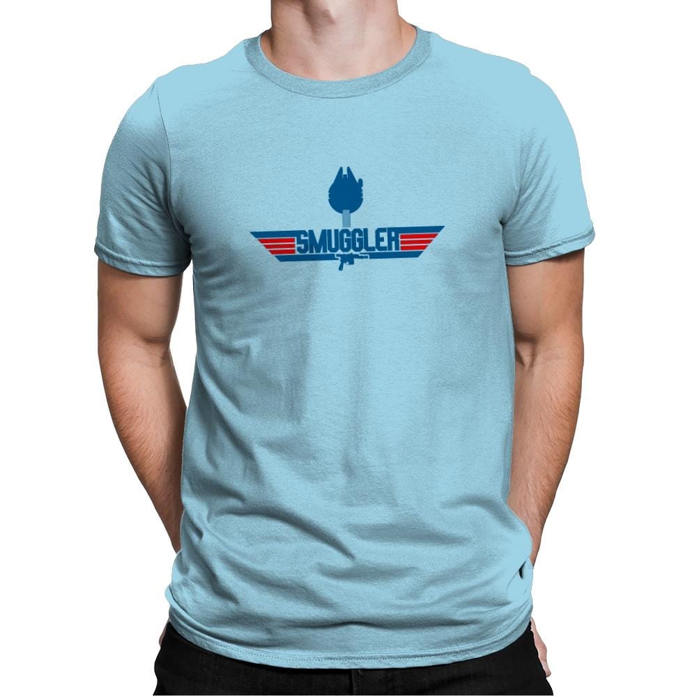 Top Smuggler Exclusive - Mens Premium T-Shirts RIPT Apparel Small / Light Blue
