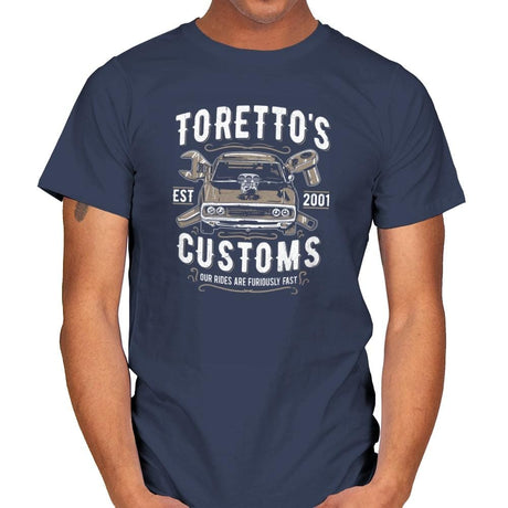 Toretto's Customs Exclusive - Mens T-Shirts RIPT Apparel Small / Navy