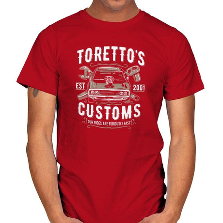 Toretto's Customs Exclusive - Mens T-Shirts RIPT Apparel Small / Red