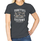 Toretto's Customs Exclusive - Womens T-Shirts RIPT Apparel Small / Charcoal