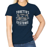 Toretto's Customs Exclusive - Womens T-Shirts RIPT Apparel Small / Navy