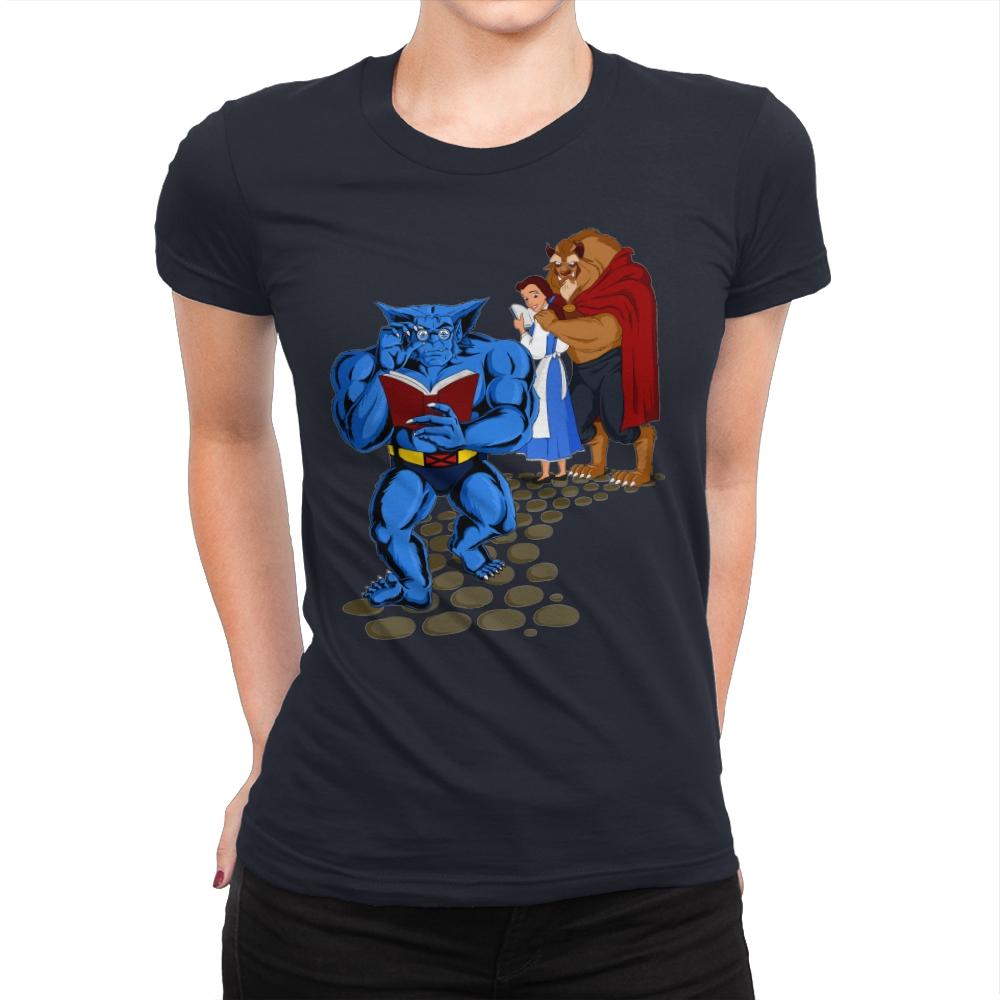 Torn Between Beasts - Womens Premium T-Shirts RIPT Apparel Small / Midnight Navy