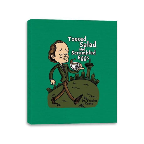Tossed Salad and Scrambled Eggs - Canvas Wraps Canvas Wraps RIPT Apparel 11x14 / Kelly