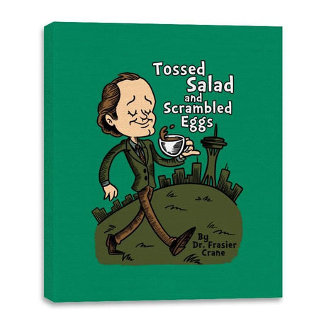 Tossed Salad and Scrambled Eggs - Canvas Wraps Canvas Wraps RIPT Apparel 16x20 / Kelly