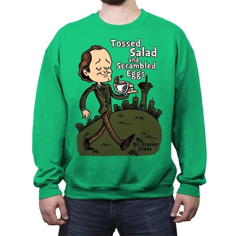 Tossed Salad and Scrambled Eggs - Crew Neck Sweatshirt Crew Neck Sweatshirt RIPT Apparel Small / Irish Green