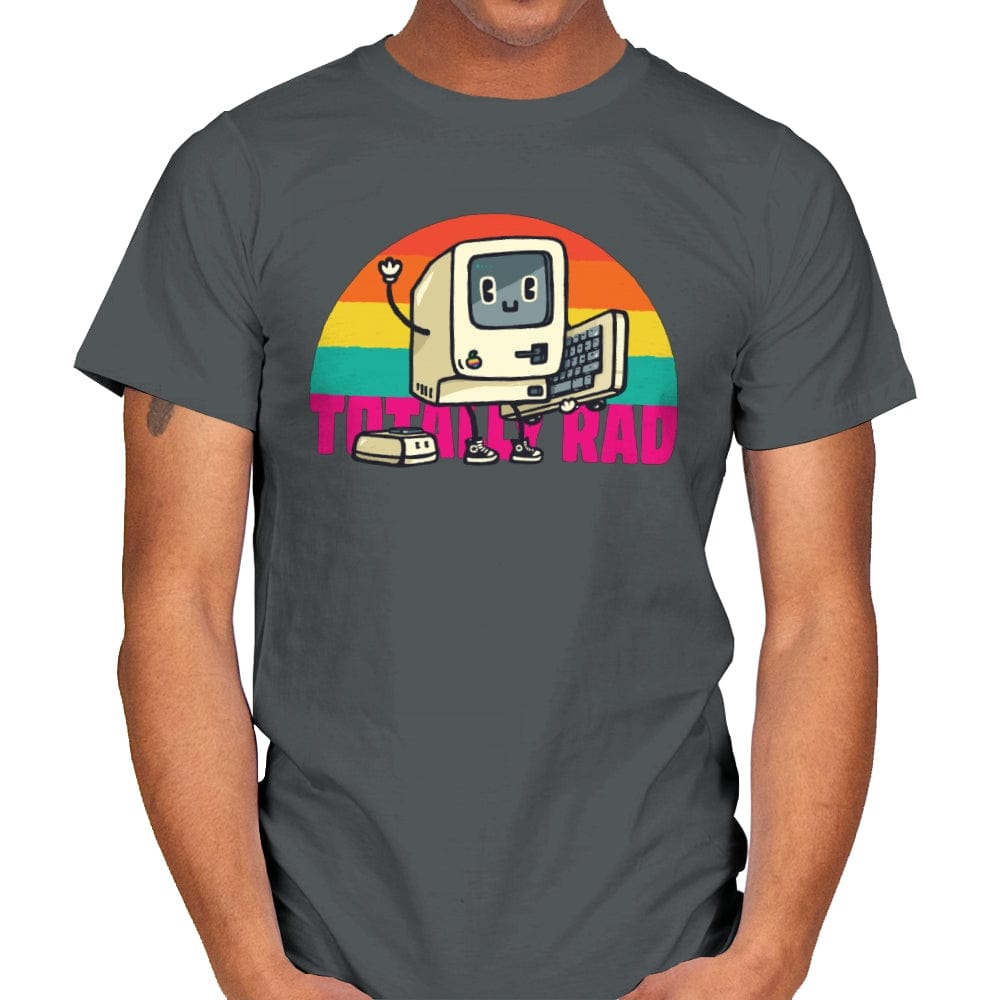 Totally Rad - Mens T-Shirts RIPT Apparel Small / Charcoal