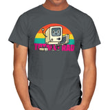 Totally Rad - Mens T-Shirts RIPT Apparel Small / Charcoal
