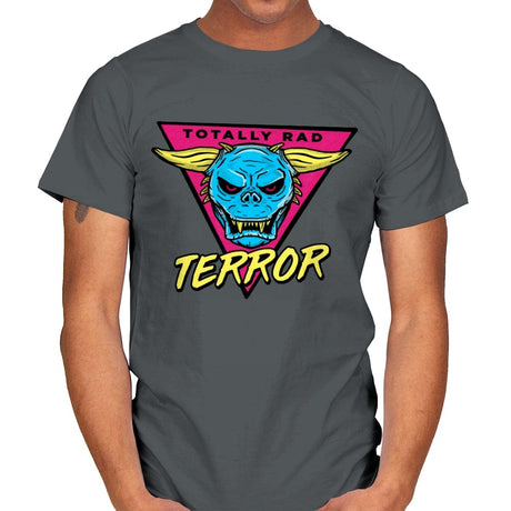 Totally Rad Terror Dog - Mens T-Shirts RIPT Apparel Small / Charcoal