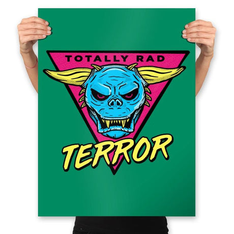Totally Rad Terror Dog - Prints Posters RIPT Apparel 18x24 / Kelly