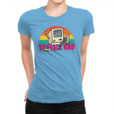 Totally Rad - Womens Premium T-Shirts RIPT Apparel Small / Turquoise
