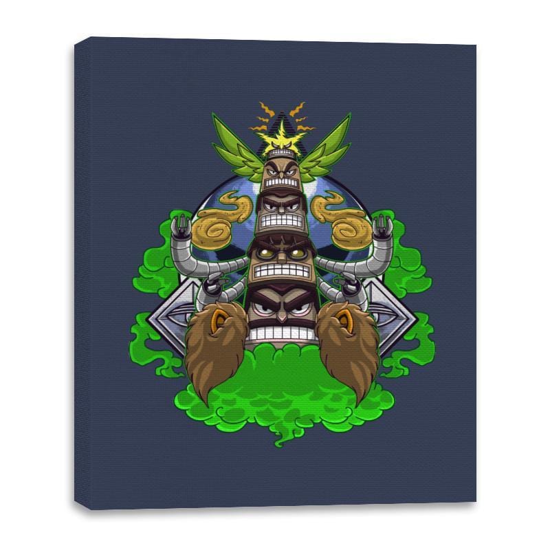 Totem of Sinisters - Canvas Wraps Canvas Wraps RIPT Apparel 16x20 / Navy