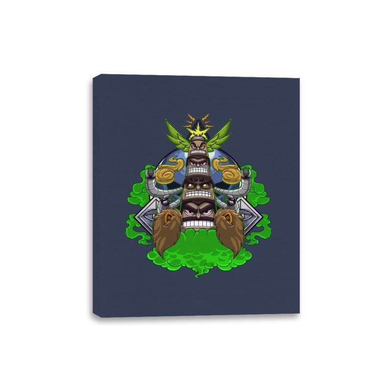 Totem of Sinisters - Canvas Wraps Canvas Wraps RIPT Apparel 8x10 / Navy